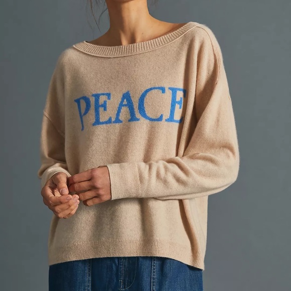 Anthropologie Peace Cashmere Sweater 